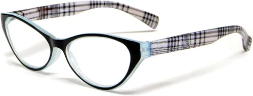 Calabria Emily - Lentes de lectura de ojo de gato para mujer, elegantes y a la moda, lentes de ojo de gato, lectores de potencia individuales, sin