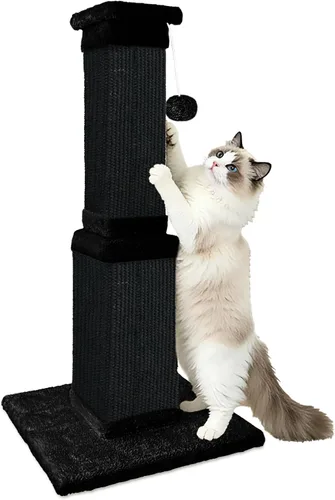 Miniatura 13 de Poste rascador para gatos grandes, rascador de gatos para gatos de interior y adultos, poste rascador de sisal resistente para proteger muebles, 32