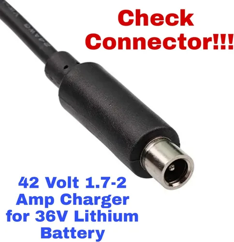Miniatura 3 de [Ajuste verificado] Cargador eléctrico rápido de 42 V 2 A para VOLPAM Scoote-r SP06 / SP03 / SP06 GS / SPT6 / SPT7 SP08 SP20 36V batería