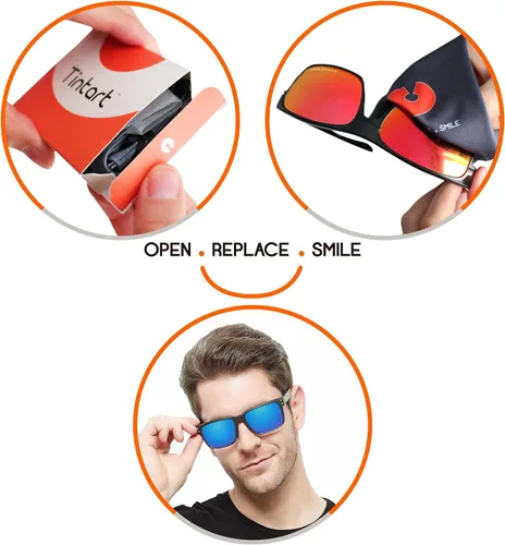 Miniatura 7 de Tintart Lentes de repuesto de rendimiento compatibles con Oakley Oil Drum Polarized Etched