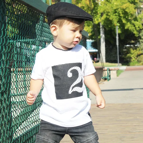 Miniatura 99 de Born to Love Gorro de conductor a rayas para niños pequeños