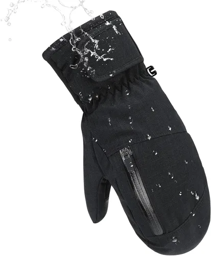 Miniatura 4 de Durio Manoplas de esquí para mujeres y hombres, guantes de esquí impermeables para hombres y mujeres, guantes de nieve con pantalla táctil