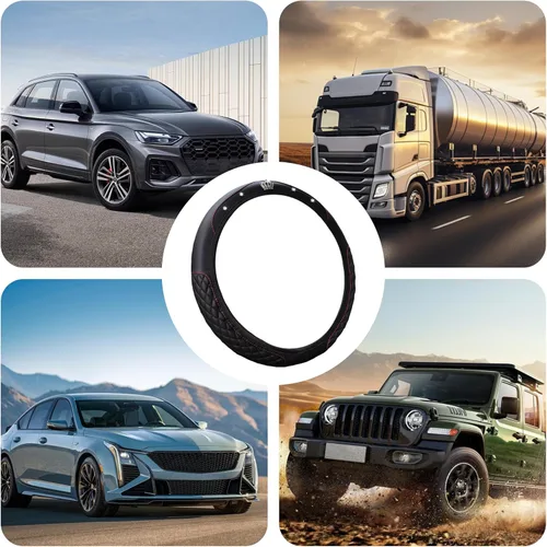 Miniatura 5 de Funda brillante para volante de automóvil, protector de cuero con diamantes de imitación de cristal para automóvil, accesorios de decoración