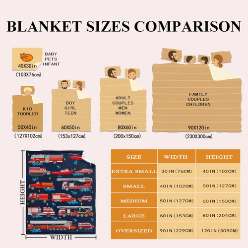 Miniatura 7 de Manta ligera de camiones de bomberos y camiones de bomberos, manta ligera de regalo para niñas y niños, manta suave y divertida de animales