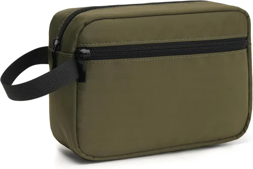 Miniatura 7 de Neceser colgante de viaje con asa de transporte, pequeño organizador de cosméticos resistente al agua para hombres y mujeres, kit de maquillaje