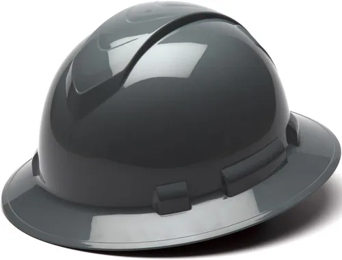 Miniatura 22 de Texas America Safety Company Casco duro RIDGELINE de ala completa con ajuste de perilla de 6 puntos y bolsa Azul ventilado