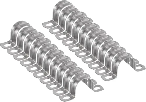 Miniatura 69 de HARFINGTON 10 abrazaderas de conducto de 5/16 pulgadas y 0.315 in, abrazadera de tubo M8 U, correa de tubo rígida de acero inoxidable, soporte