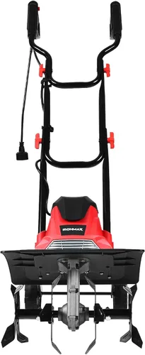 Miniatura 10 de Goplus Taladro y cultivador eléctrico con cable de 17 pulgadas y 13.5 amperios, potentes cultivadores con profundidad de labranza de 9 pulgadas, 6