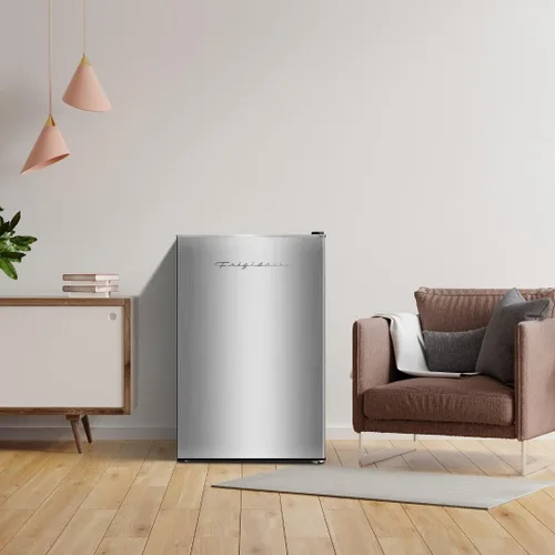 Miniatura 9 de Frigidaire Mini refrigerador retro, ahorro de energía, control de termostato ajustable, 3.1 pies cúbicos, negro-oro rosa