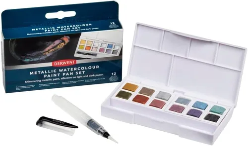 Miniatura 10 de Derwent Pintura Metálica - Paleta de 12 tonos