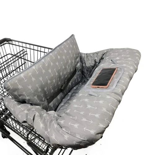 Miniatura 5 de ICOPUCA Funda para Carrito de Compras para Bebé Niño Niña, Diseño Antideslizante, Funda de Algodón para Silla Alta, Lavable a Máquina para Bebés