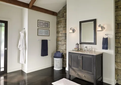Miniatura 3 de Moen Wynford T4520BN - Grifo de baño de arco alto de dos manijas de níquel cepillado con manijas de palanca, requiere válvula, T4520BN cepillado