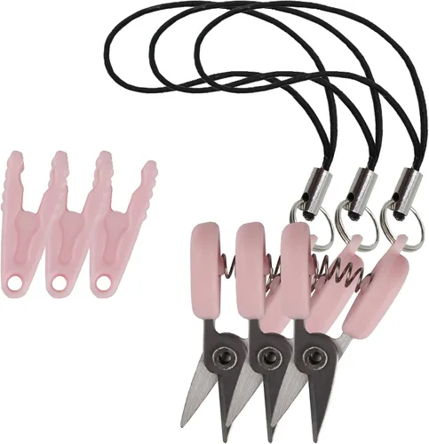 Miniatura 26 de JubileeYarn Itty Bitty Snippy - Tijeras de llavero portátiles compatibles con la TSA, color blanco, 1 par