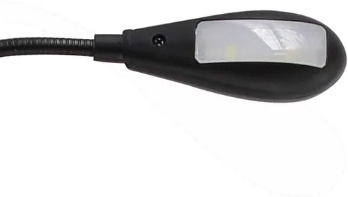 Miniatura 3 de HANERDUN Brillante LED USB Lámpara de lectura de luz para portátil Cuello Flexible Negro