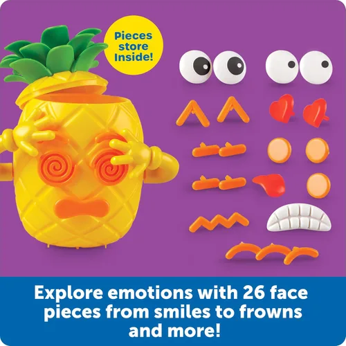 Miniatura 3 de Learning Resources Big Feelings Pineapple Deluxe Set - Juguetes de motricidad fina, herramientas de regulación de habilidades socioemocionales