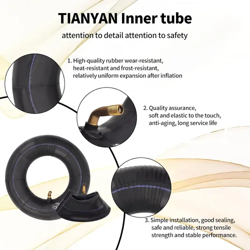 Miniatura 3 de TIANYAN Tubo interior de neumático 2.80-4 2.50-4 apto para camiones de mano, carrito utilitario, cortacésped, carretillas, carros, scooters Razor