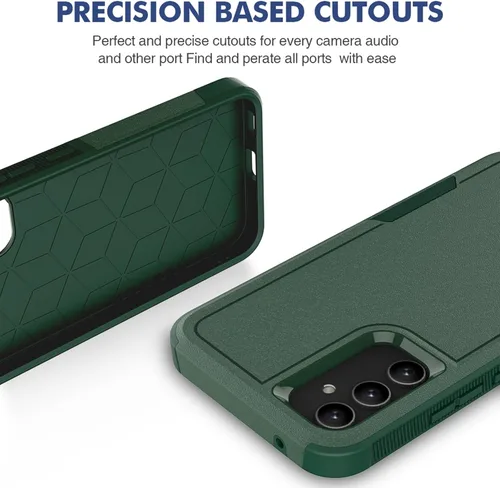 Miniatura 276 de Jeylly Compatible con Samsung Galaxy A22 5G Funda, Funda Samsung A22 5G con 2pcs protectores de pantalla de vidrio templado