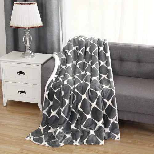 Miniatura 25 de Elegant Comfort Manta de Sofá Reversible de Sherpa Sólida, Manta para Todas las Estaciones - Súper Suave, Acogedora y Afelpada - Manta Decorativa