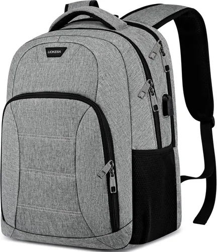 Miniatura 9 de Mochila negra para laptop para hombres y mujeres, mochilas escolares para adolescentes y niñas, mochila ligera para artículos personales, bolsa