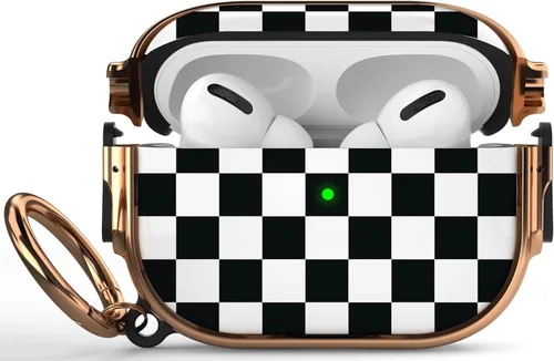 Miniatura 50 de Maxjoy Funda para AirPods 3 con cerradura, bonita funda protectora rígida para AirPod 3 de tercera generación para mujeres y hombres con llavero