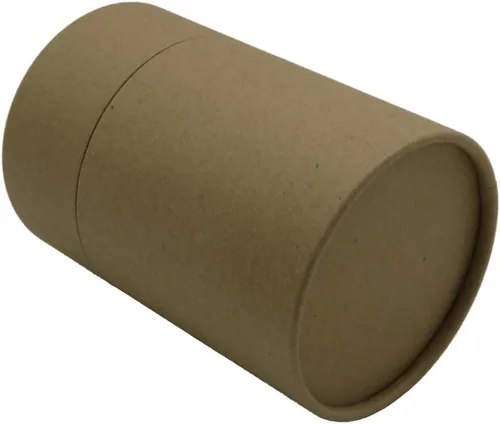Miniatura 9 de WENPACK Paquete de 12 tubos de cartón con tapa, recipiente redondo de cartón (2.44 pulgadas de profundidad x 2.36 pulgadas de alto, Kraft)