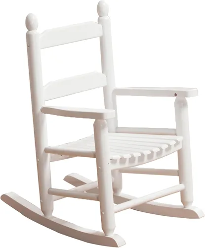 Miniatura 8 de Mecedora para niños pequeños de madera para bebés, cómodas sillas mecedoras para guardería, dormitorio, sala de estar, sala de lectura al aire Silla