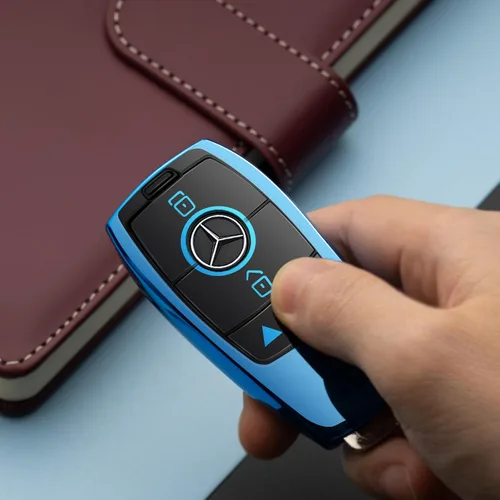 Miniatura 6 de Compatible con funda para llavero Mercedes Benz, accesorios azules
