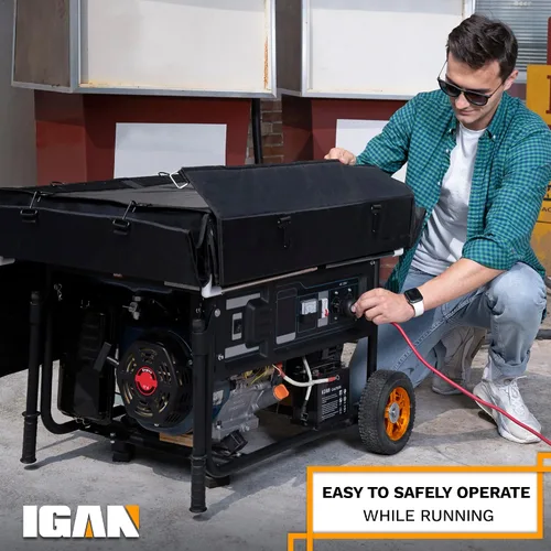 Miniatura 5 de IGAN - Cubiertas protectoras para generadores en funcionamiento para la mayoría de generadores de 3500 a 12000 W - Cubiertas protectoras