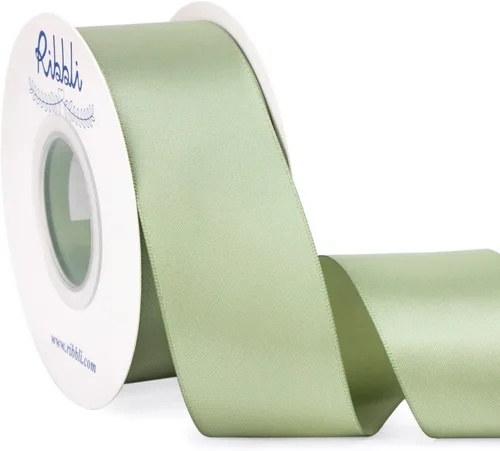 Miniatura 24 de Ribbli - Cinta de satén de doble cara dorada, 1 pulgada x 25 yardas, uso para ramo de lazos, envoltura de regalos, decoración de boda Dorado