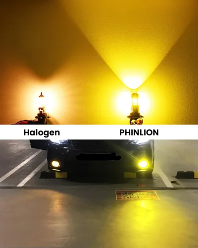 Miniatura 7 de PHINLION Bombillas LED antiniebla 9145, superbrillantes, 3800 lúmenes, H10, 9040, 9045, 9140, repuesto de bombilla LED antiniebla, tamaño mini 1:1