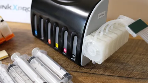 Miniatura 2 de 312XL Sistema de tinta vacía CISS Kit de cartucho recargable con amortiguador de control de flujo de tinta para firmware sin Chipless instalado