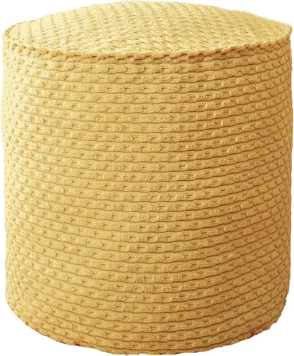 Miniatura 18 de Sorra Home Sutherland Dove Puf redondo para interiores, 20 pulgadas de ancho x 20 pulgadas de profundidad x 18 pulgadas de alto Paloma