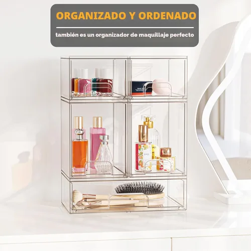 Miniatura 4 de SpaceAid Organizador de almacenamiento de botellas para bebé, contenedor organizador de estación de botellas de acrílico, cajones transparentes