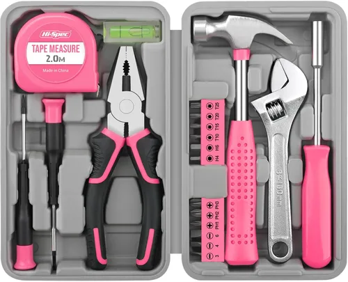 Miniatura 9 de Hi-Spec Juego de 30 llaves de trinquete magnéticas con mango en T y destornilladores. Juego de herramientas manuales pequeñas y compactas