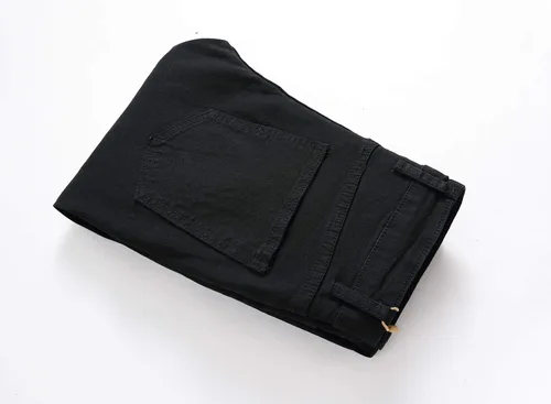 Miniatura 6 de Leward Pantalones de mezclilla ajustados para hombre, rasgados, elásticos, desgastados, elásticos y desgastados