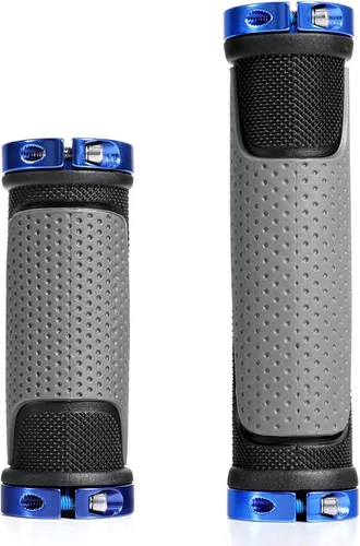 Miniatura 4 de Puños de bicicleta ligeros de 5.118 in y 3.543 in, manillar de 0.874 in, antideslizantes, adecuados para bicicletas de montaña y BMX de múltiples