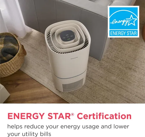 Miniatura 7 de Frigidaire PureA300 XL purificador de aire HEPA con Wi-Fi para habitaciones grandes, cubre hasta 1,685 pies cuadrados, filtración de 3 etapas