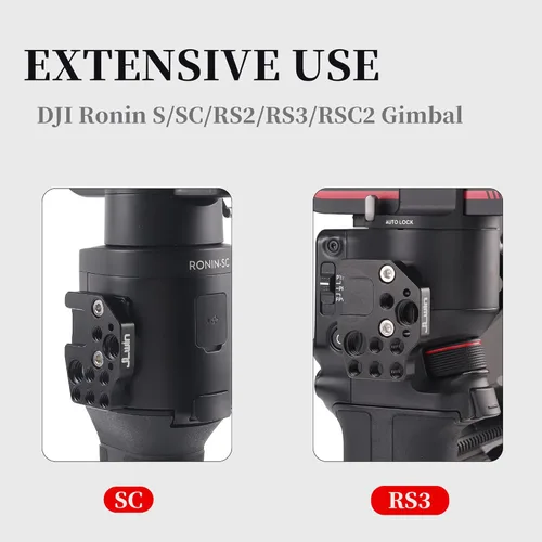 Miniatura 5 de Fotga Placa de montaje de extensión para DJI Ronin S SC RS 2 RS 3 Pro Mini RSC 2 RS4 y RS4 Pro Mini estabilizador de cardán 1/4 "-20 3/8"-16