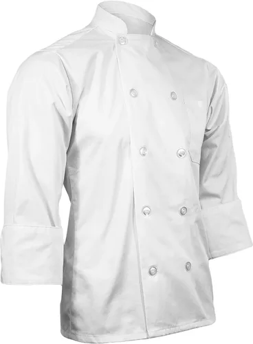Miniatura 3 de ChefsCloset Abrigo de chef bordado blanco personalizado chaqueta de chef 3XL
