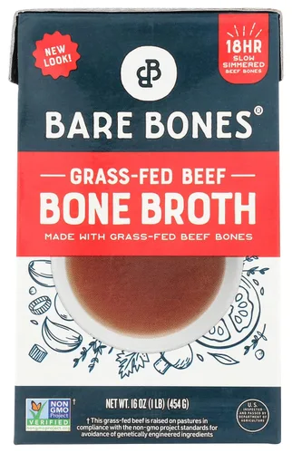 Bare Bones, Caldo de hueso de res clásico, 16 onzas