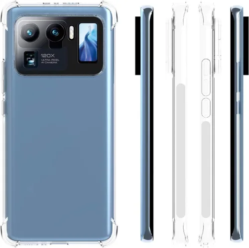Miniatura 2 de USTIYA Funda para Mi 11 Ultra Clear TPU Cuatro Esquinas Cubierta Protectora Transparente Suave