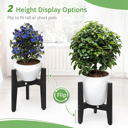 Miniatura 3 de LUE BONA HDPS - Soporte para plantas para interiores y exteriores, soporte moderno ajustable de mediados de siglo para plantas de 8 a 12 pulgadas