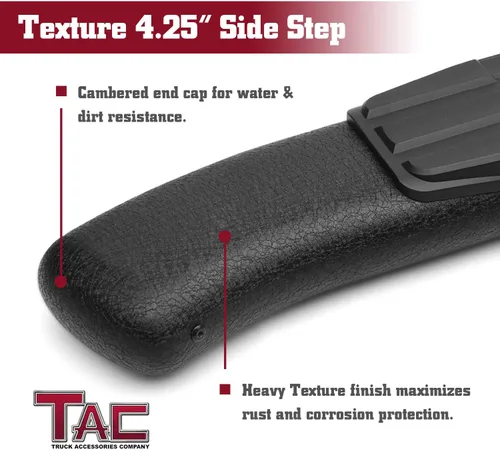 Miniatura 5 de TAC - Escalones laterales ovalados PNC de 4.25 pulgadas para Toyota Tacoma 2005-2023, camionetas de doble cabina para Toyota Tacoma 2005-2023