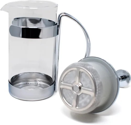 Miniatura 6 de Norpro 5581 Prensa de café/té de vidrio/cromo, 2 tazas