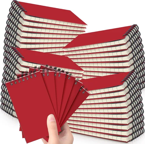 Miniatura 33 de Tenceur 100 piezas de cuadernos de bolsillo pequeños a granel, 3 x 5 pulgadas, cuadernos de notas en espiral mini con tapa superior, cuadernos