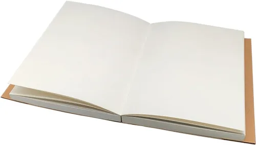 Miniatura 5 de Cuaderno de dibujo y cuaderno de bocetos con tapa de estraza – Juego de 2 libros de bocetos lisos en blanco – papel grueso de 4.41 oz, papel