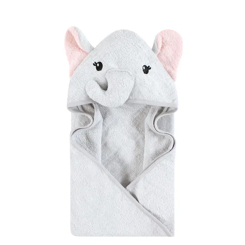 Miniatura 30 de Hudson Baby Toalla unisex de algodón con capucha con cara de animal para bebé, abeja amarilla, talla única Amarillo Bee