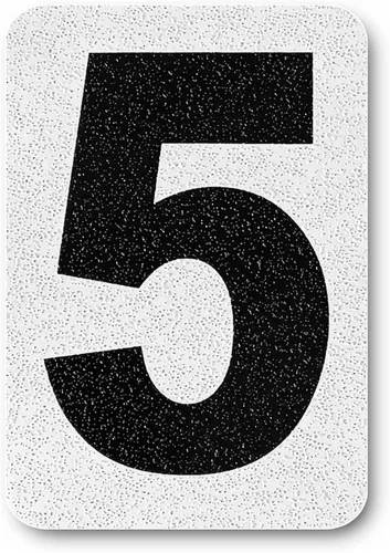 Miniatura 113 de Despegar y pegar individuales, números y letras de aluminio reflectantes, se adhiere al hormigón, madera, metal, azulejos, ladrillo, vidrio