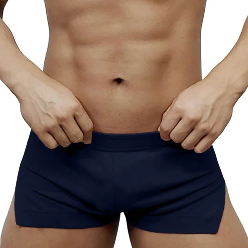 Miniatura 13 de Muscle Alive Pantalones cortos de correr para hombre con bolsillos, ropa atlética, algodón de rizo francés con 3 o 5 pulgadas