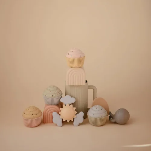 Miniatura 8 de mushie Juguete giratorio de succión Sunshine Juguetes sensoriales para niños pequeños para baño y juego